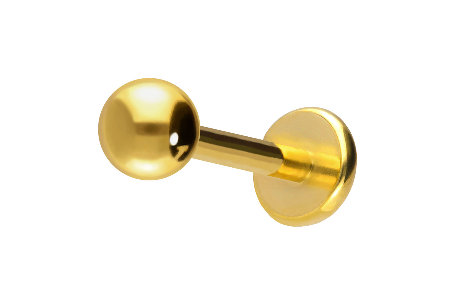 Titan Labret Piercing mit Push Fit